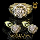 14K Gold Set jewelry voskya kompektner zolotiye komplekti  kupit online gold buy online voskya zarderi internet vacharq xanut (9)